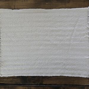 Hand Loomed Cream Mat